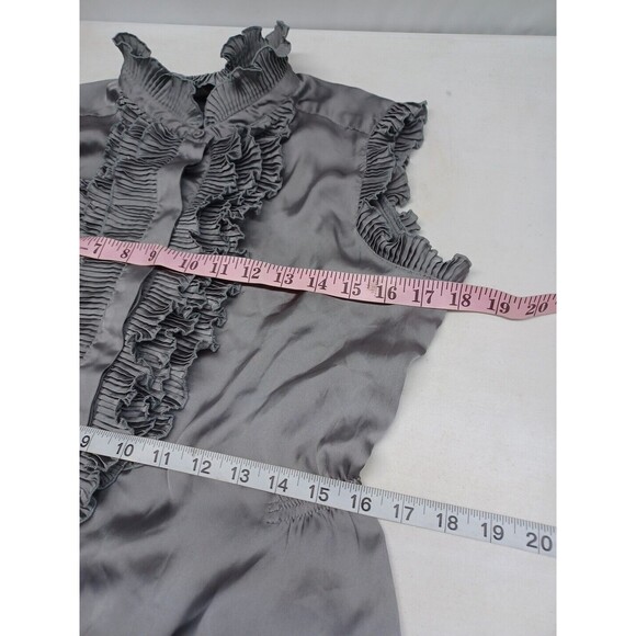 Converse One Star Blouse Adult Gray Sleeveless Shirt Womens Sz M - Picture 7 of 11